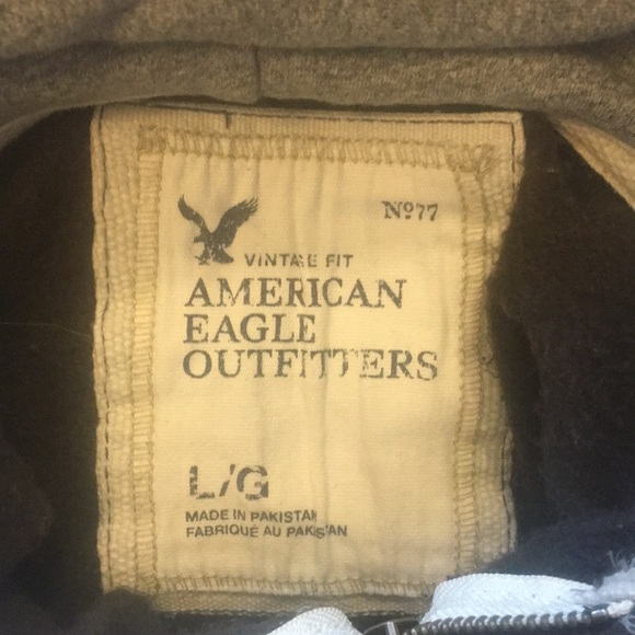 American Eagle Striped Full Zip Hoodie - Picture 3 of 3